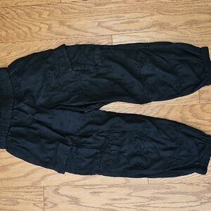 GAP Kids Black Eyelet Lace Cargo Pants SZ M or 8